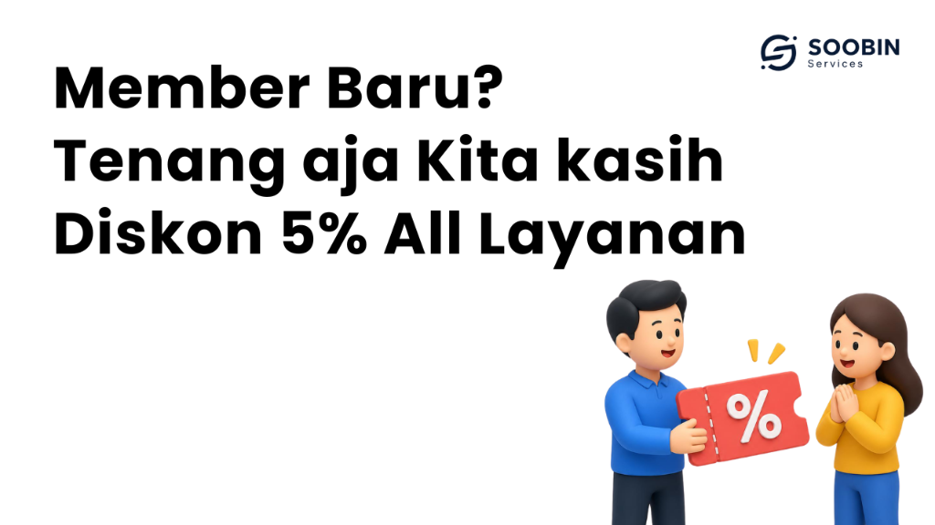Diskon 5% Member Baru All Layanan